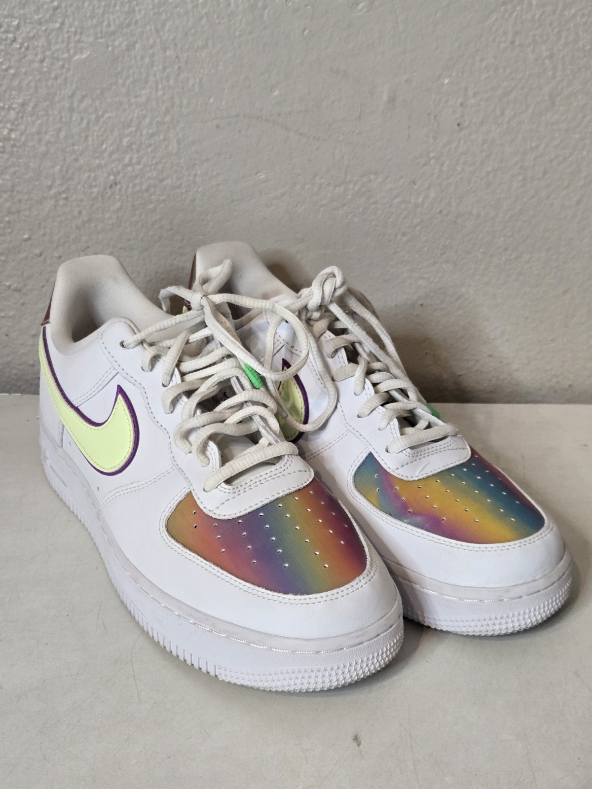 Nike Air Force 1 Low Top Easter Sneakers Shoes CWO367-100 Size 10 No Box
