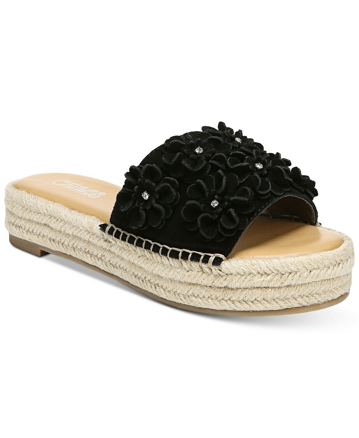 Carlos by Carlos Santana Chandler Sandals Black, Size 7 M