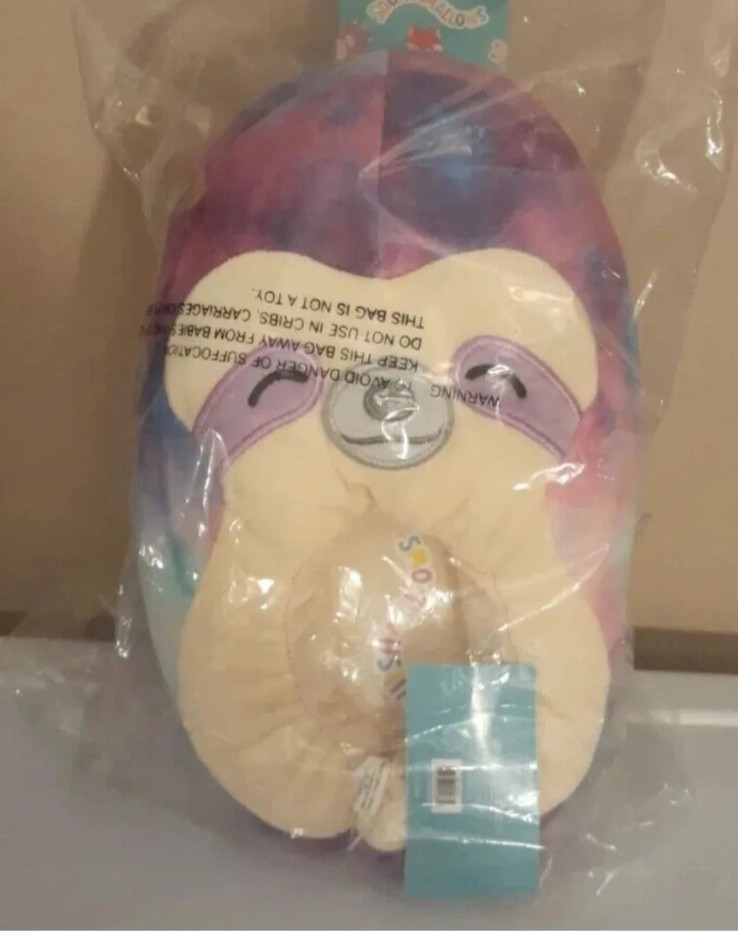 Squishmallows Sadie the Sloth Slippers Kids Womens Size 4/5 Kellytoy NEW