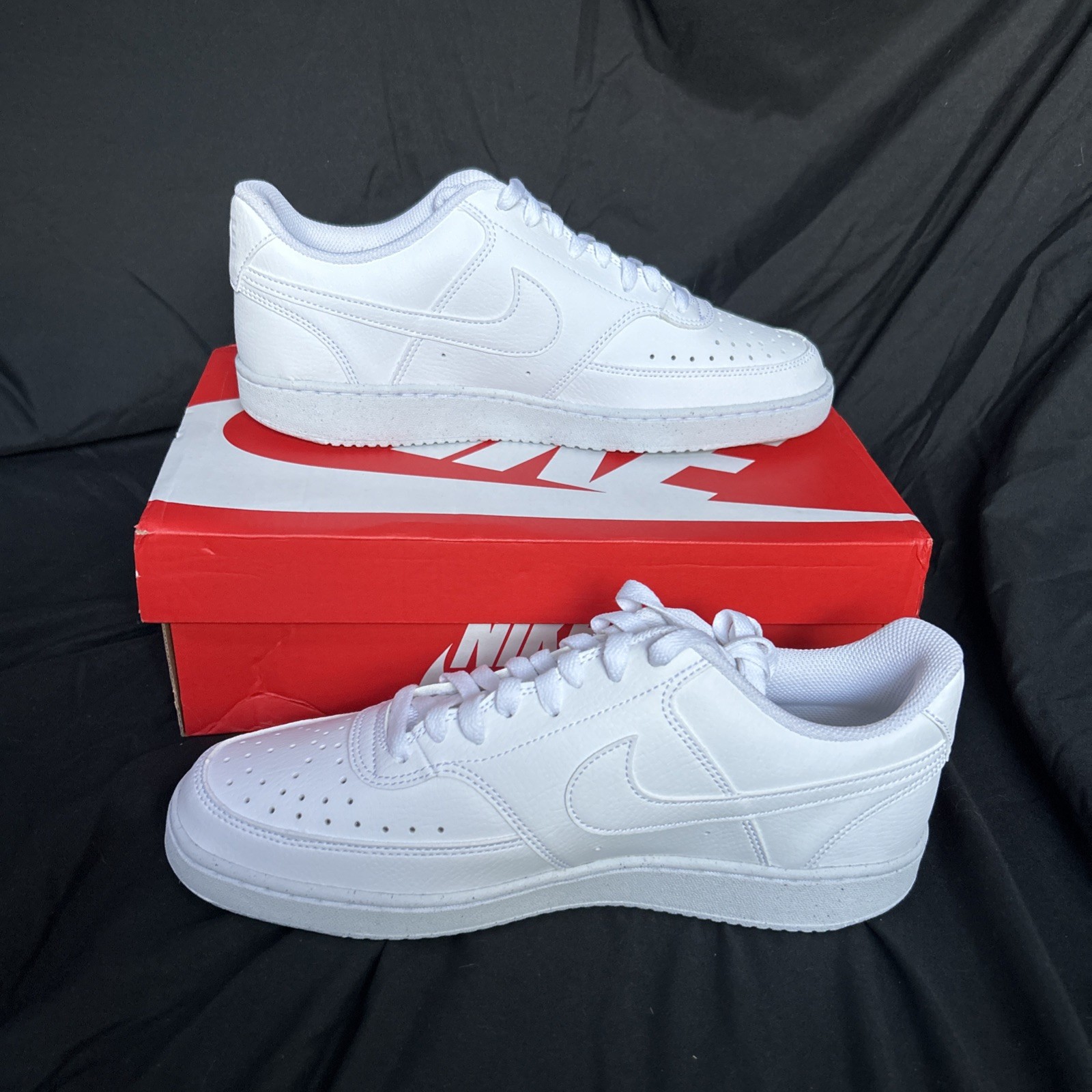 Nike Court Vision Next Nature Low Triple White Women’s Leather DH3158-100