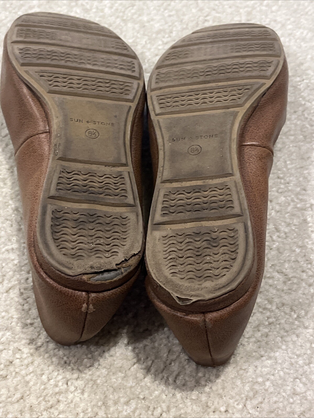 Sun + Stone Eliana Flats – Brandy Color – Women’s Size 6.5 Shoes