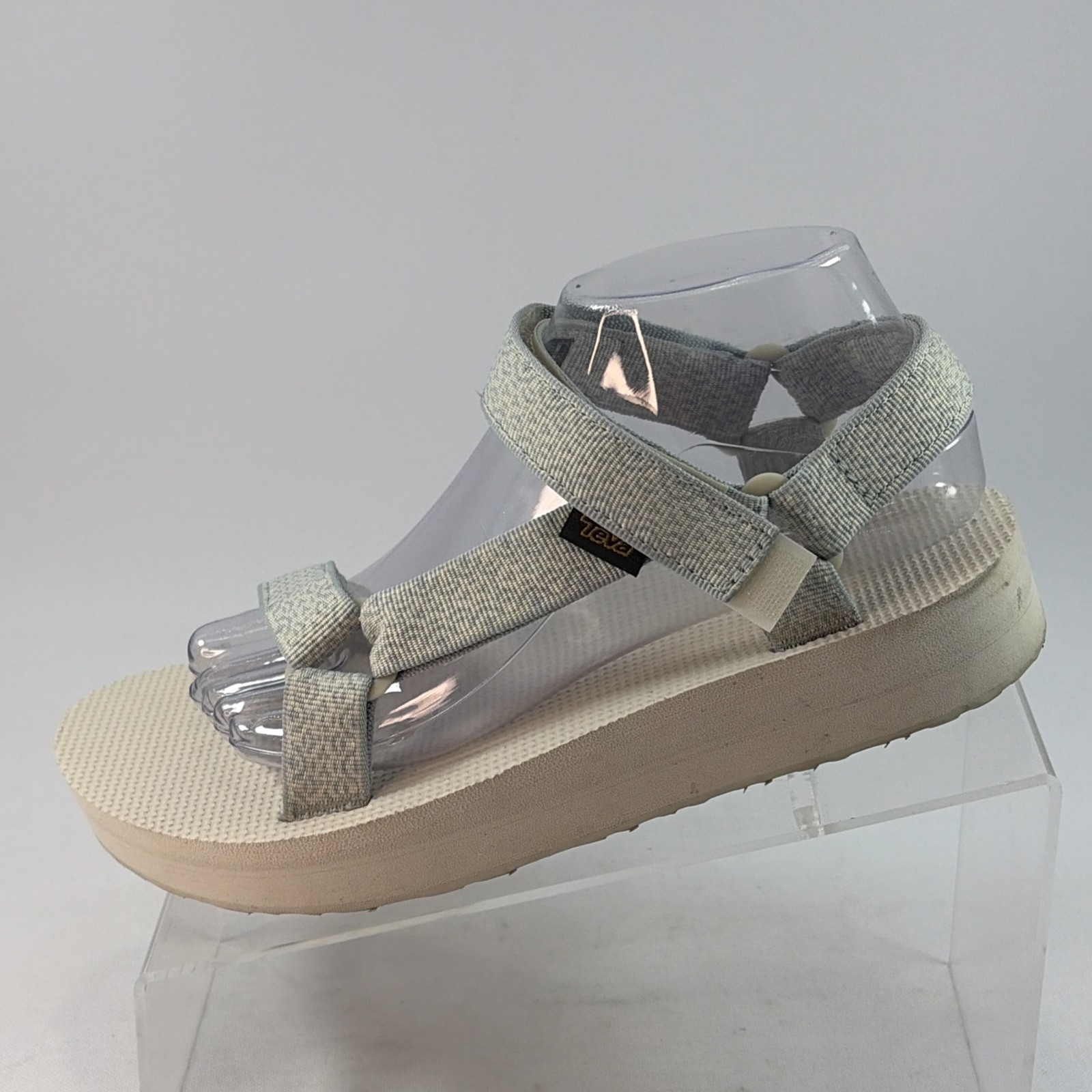 Teva Midform Universal Sandals Women’s Sz 9 Boho White & Blue Strappy