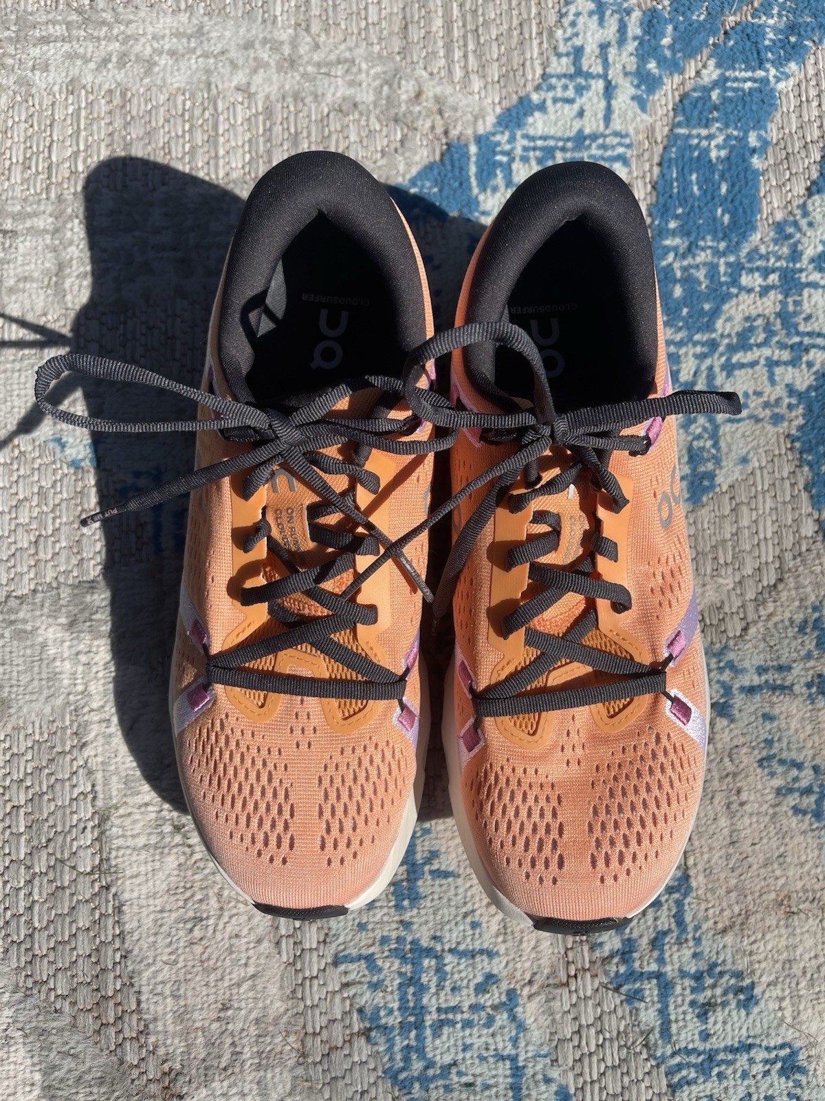 ON Cloudsurfer 2 Womens Size 9 Medium Width Tangerine Ivory