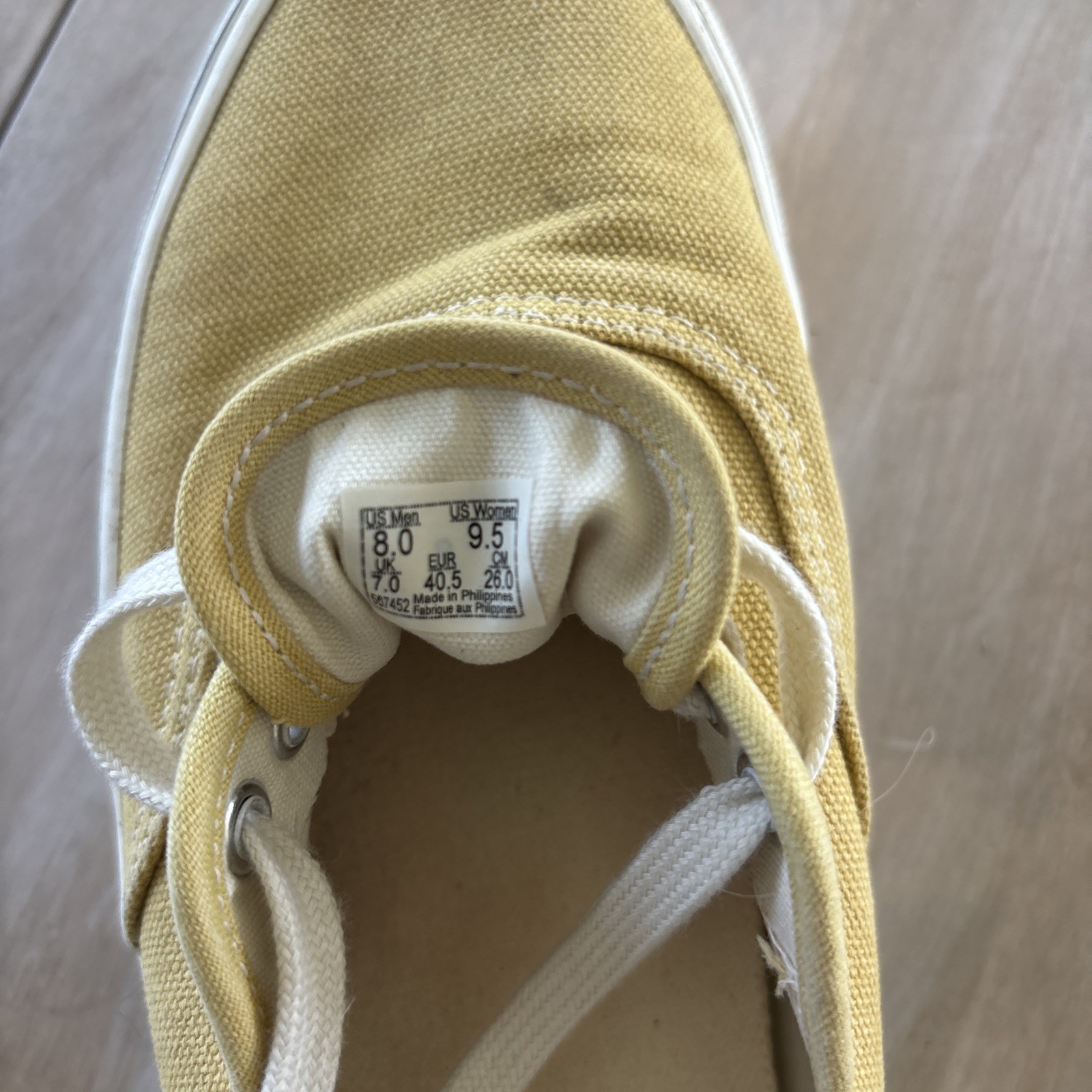 VANS Off The Wall Sneakers Warm Yellow Unisex Men’s 8, Women’s 9.5/10