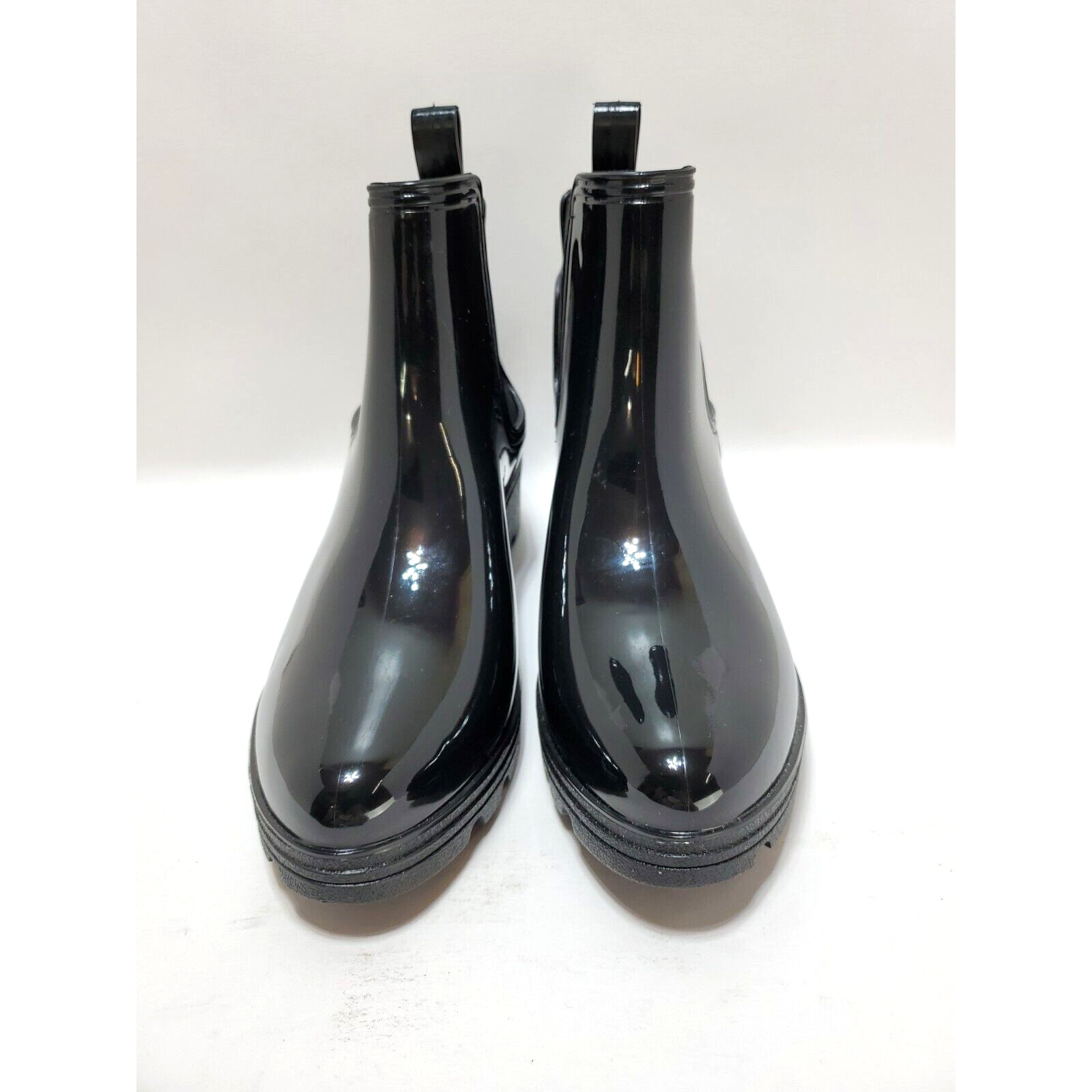 Capelli New York Boots Womens 10 Ankle Shiny Jelly Rain Winter Fall Shoes