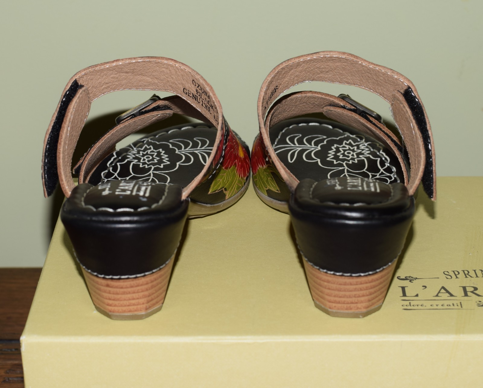 L’ARTISTE SPRING STEP SANDAL OZUNA BLACK EU 36 US 5.5 NEW w/ BOX