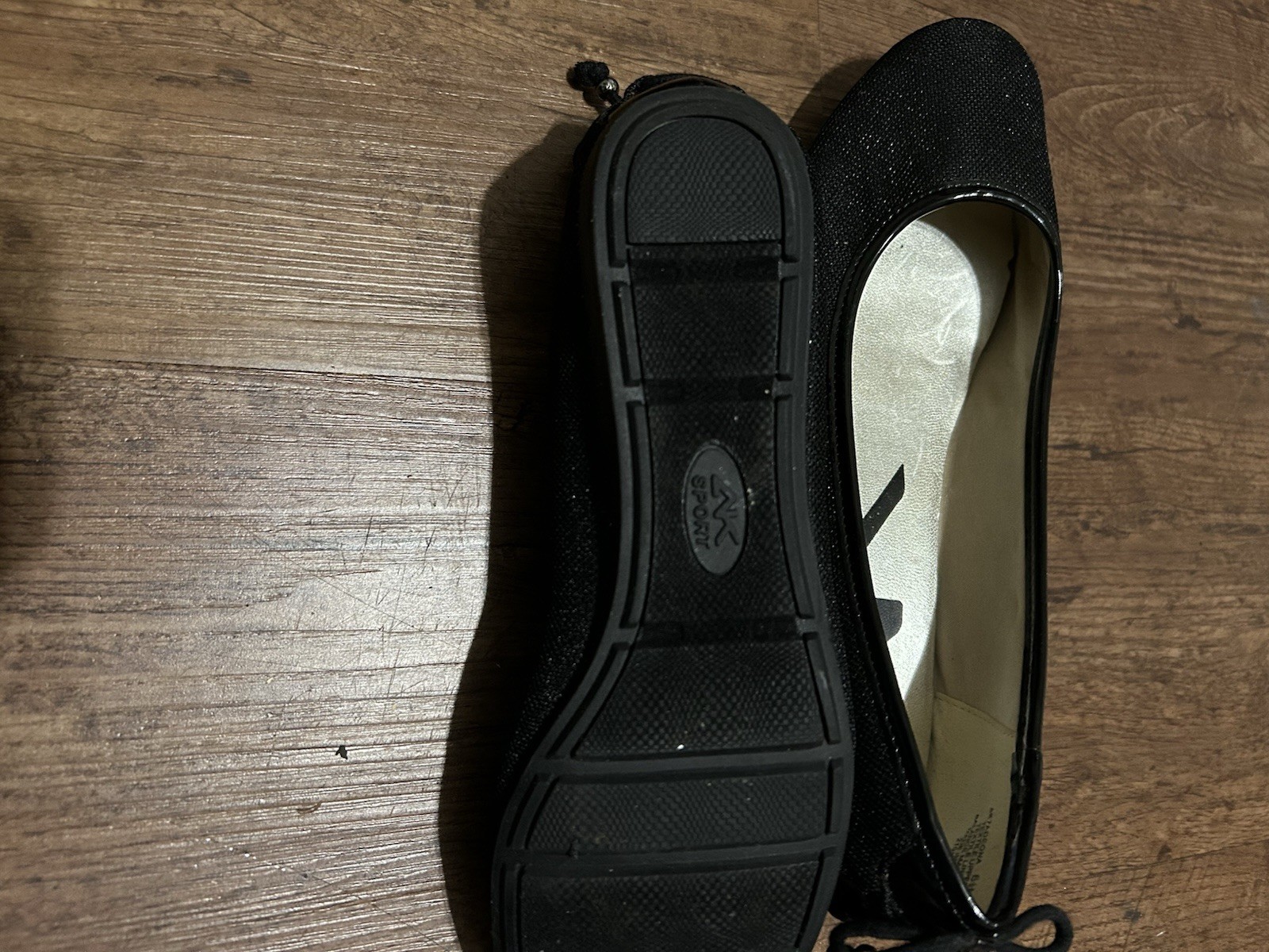 Anne Klein Women’s Black Ballet Flat Shoes US 6.5