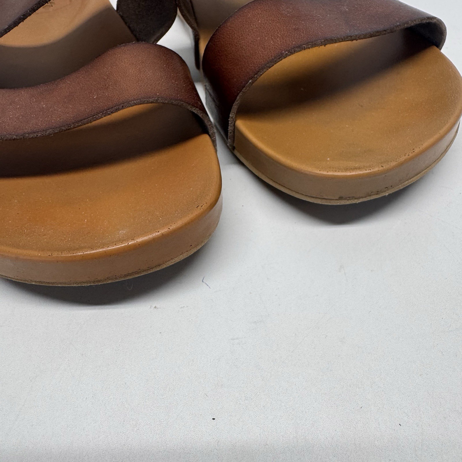 Reef Cushion Vista Brown Double Strap Slide Sandals Women’s Size 9 Summer