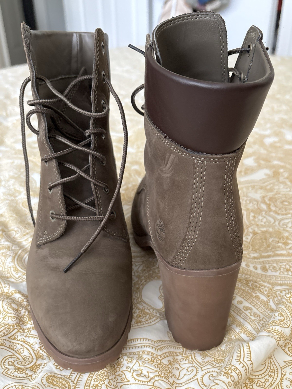 Timberland ReBOTL Brown Lace-Up Ankle Bootie Women’s US 8 EU 39 Leather