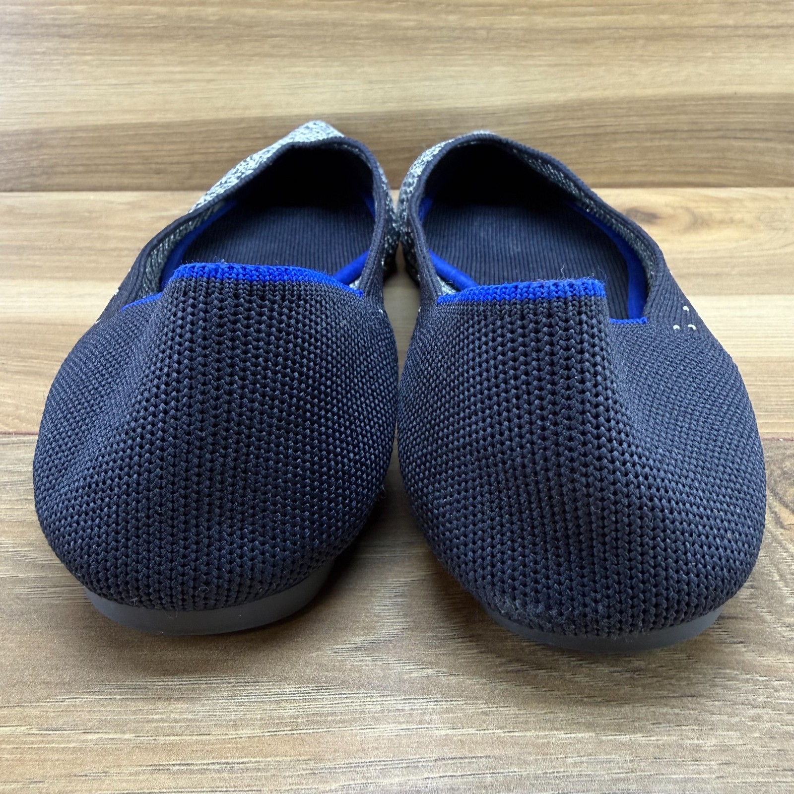 Rothys Point Flats Midnight Sparkle 9.5 Modern Minimalist Casual Office