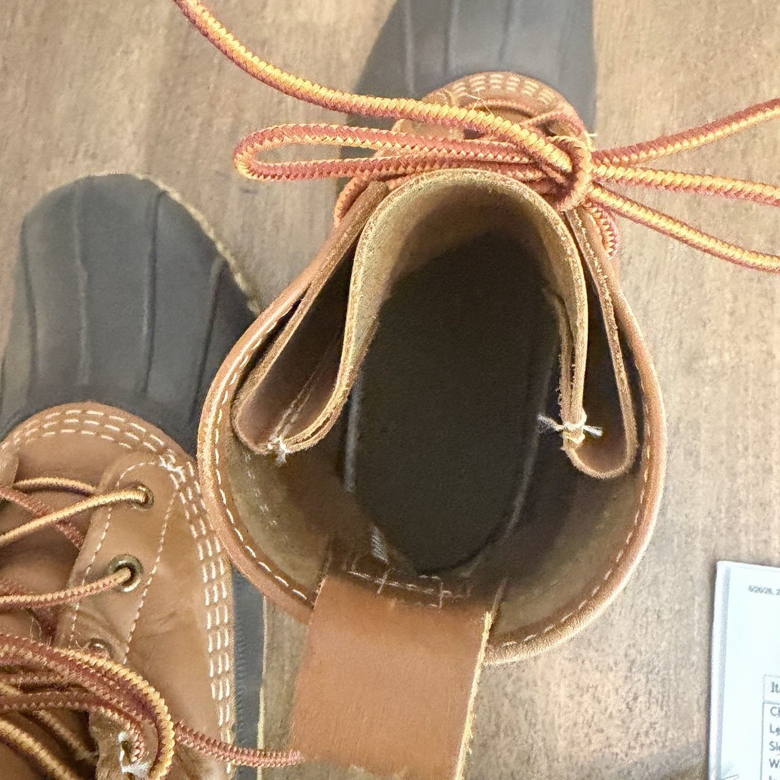 LL Bean Women’s 8M Brown Leather Unlined Hunting Duck Bean Boots