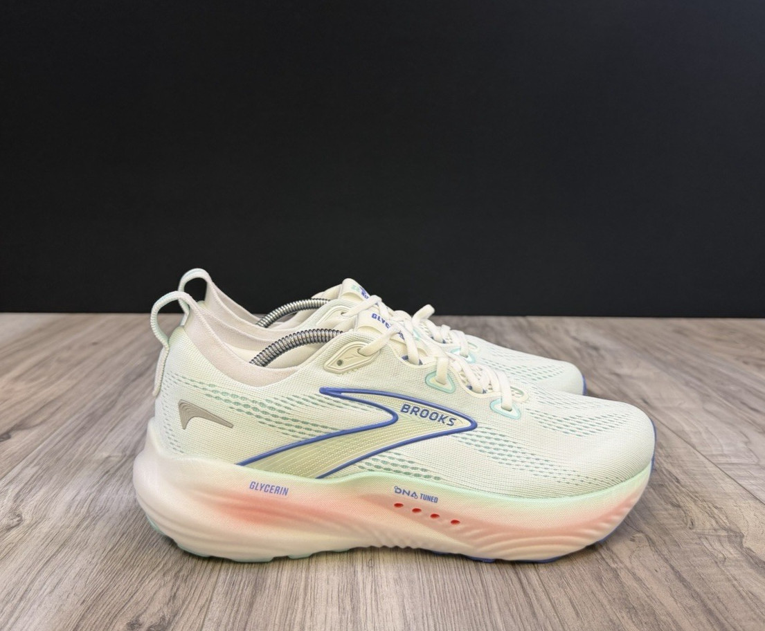 Brooks Glycerin 22 White Limpet Shell Women Running Size 10 1204341B110 NEW