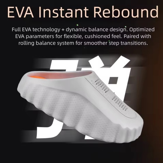 EVA slippers unisex Outdor Summer LightWeight Massage Barefoot Pure Red Claquett