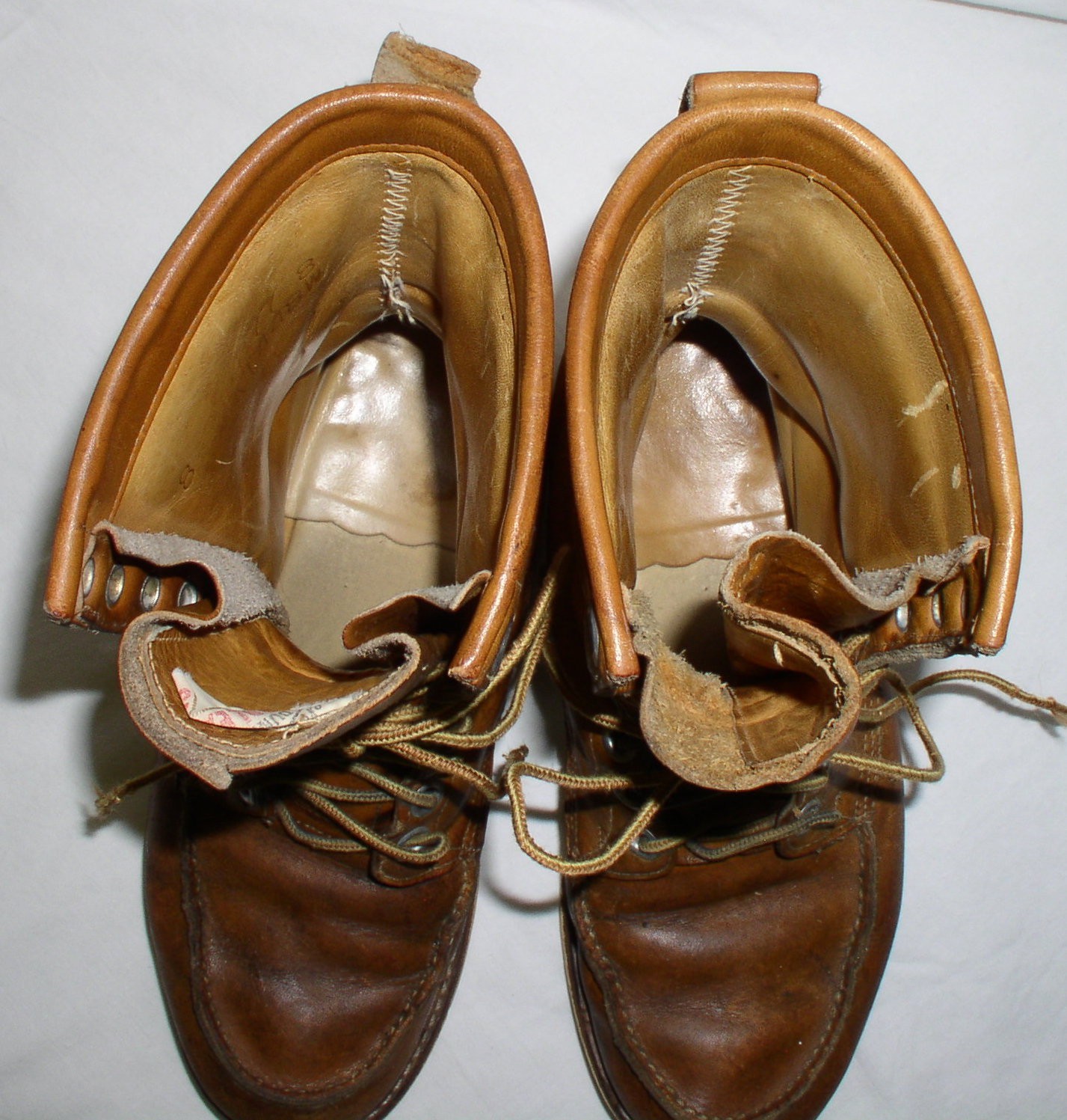Dunhams Boots Womens 8 Leather Moc Toe Mid Calf Lace Up Workwear Fits like sz 9