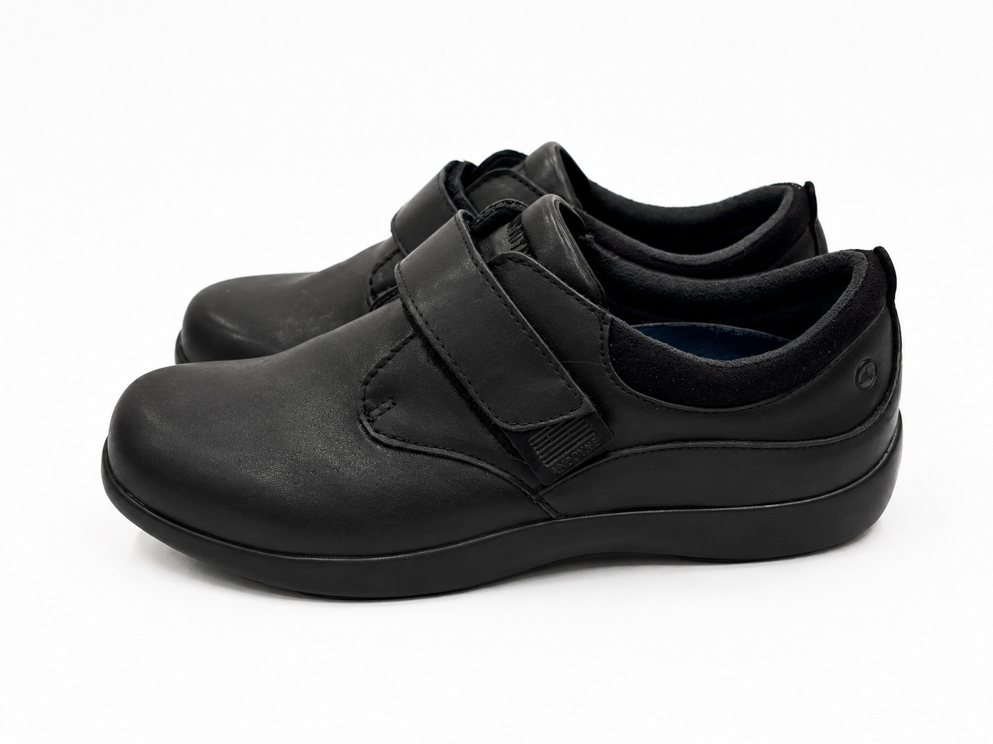 No. 63 Women Casual Comfort Stretch by Anodyne-Black Stretch Size 6 W Shoes