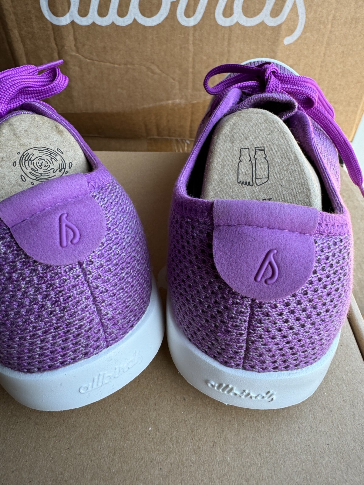 NEW ALLBIRDS TREE SKIPPER LUX PURPLE BOAT SHOES LACES CASUAL WOMENS SIZE 6