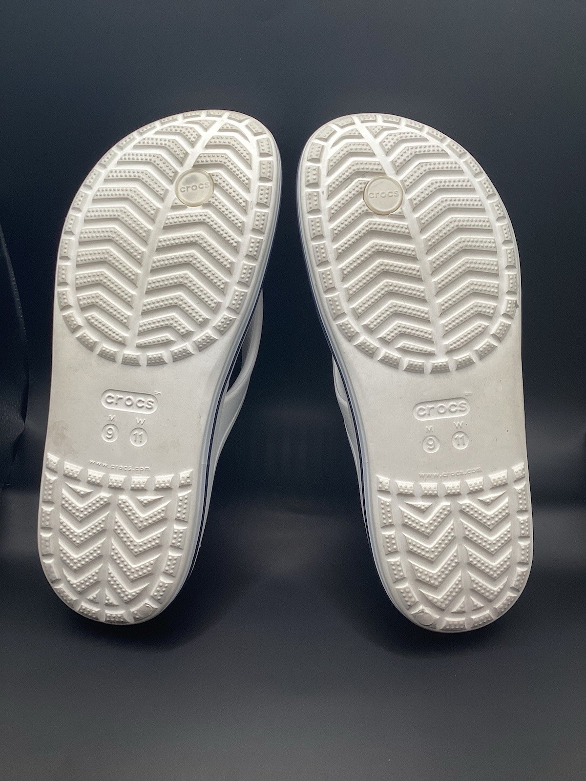 Adult Crocs Bayaband Flip Flops Thongs Sandals White M9/W11