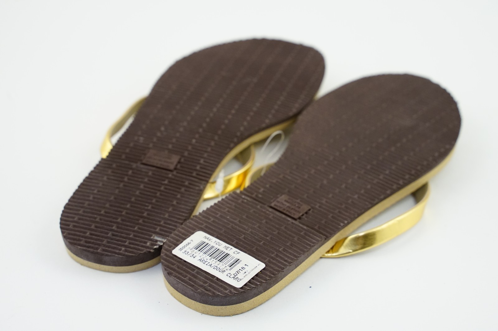 Women’s You Metallic Flops Golden Sand Gold Havaianas USA 3/4Y EUR 35/36 (33-34)