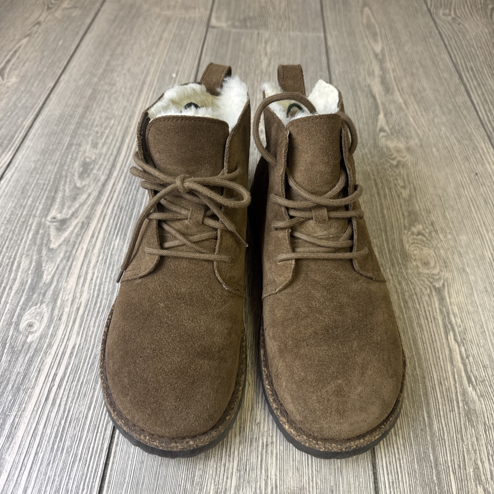Birkenstock Uppsala Mid Shearling Dark Tea Narrow Fit 1028148 Size 8 US / 39 EU