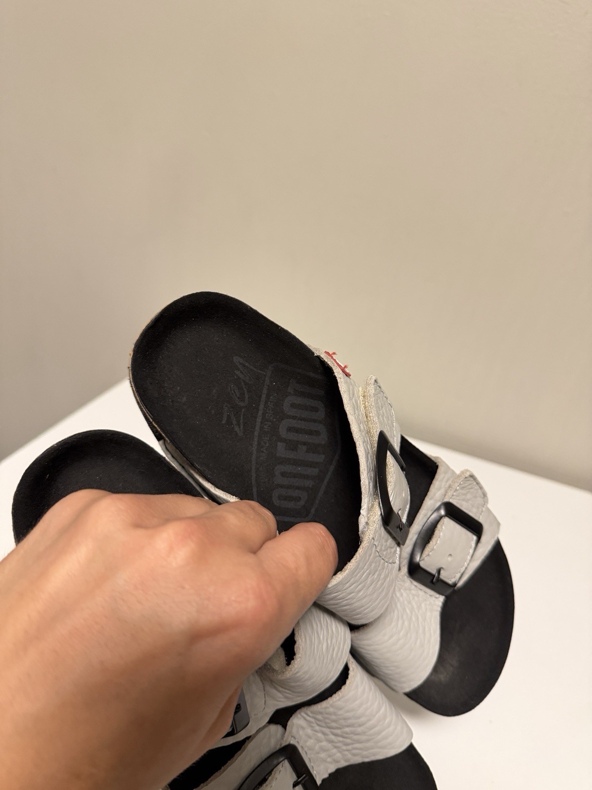 OnFoot Naoshima Ash Leather Sandals 1100 Women’s EU 36 US 5-5.5