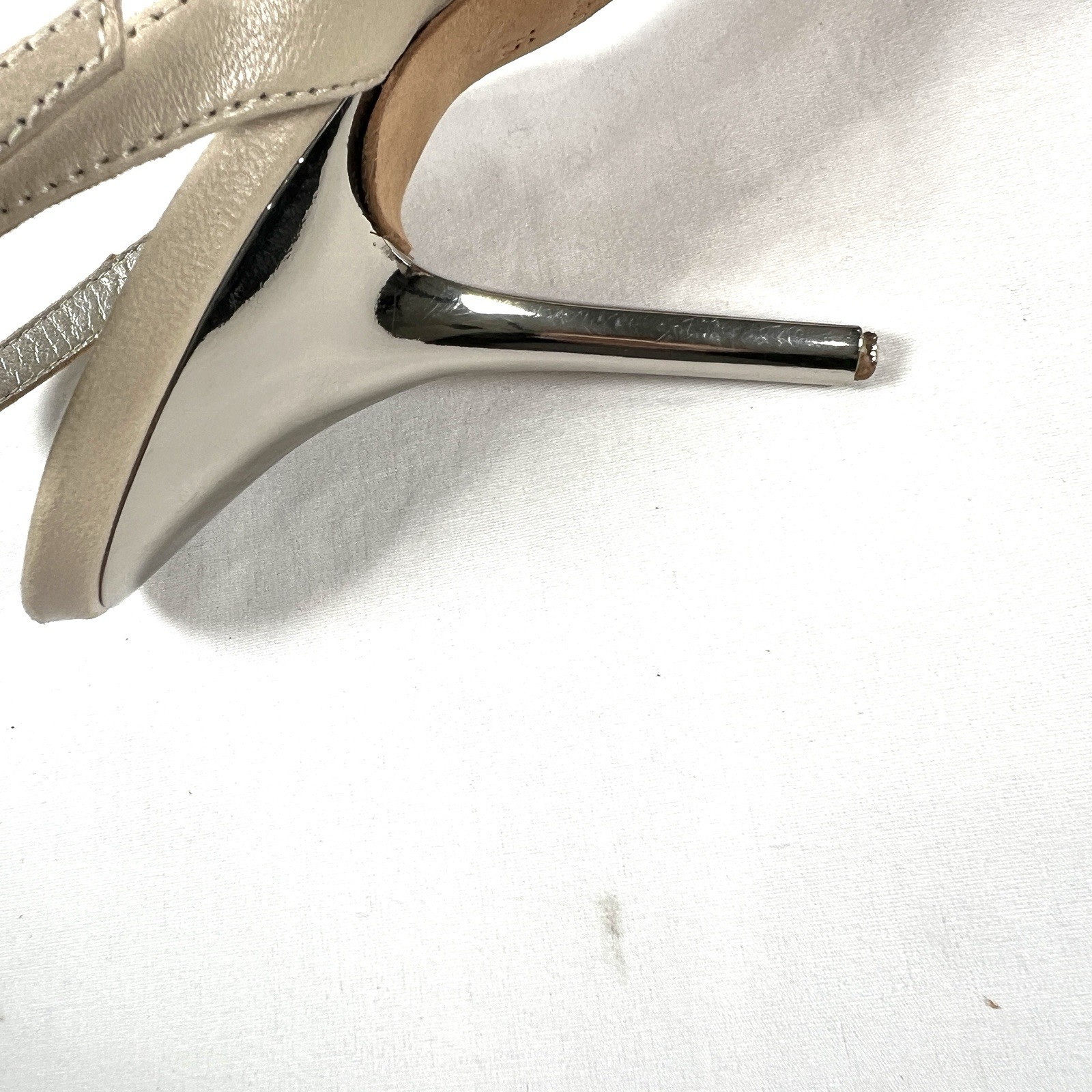 Giuseppe Zanotti Leather Slingback Stiletto Heels Italy Minimalist EU 36 US 6
