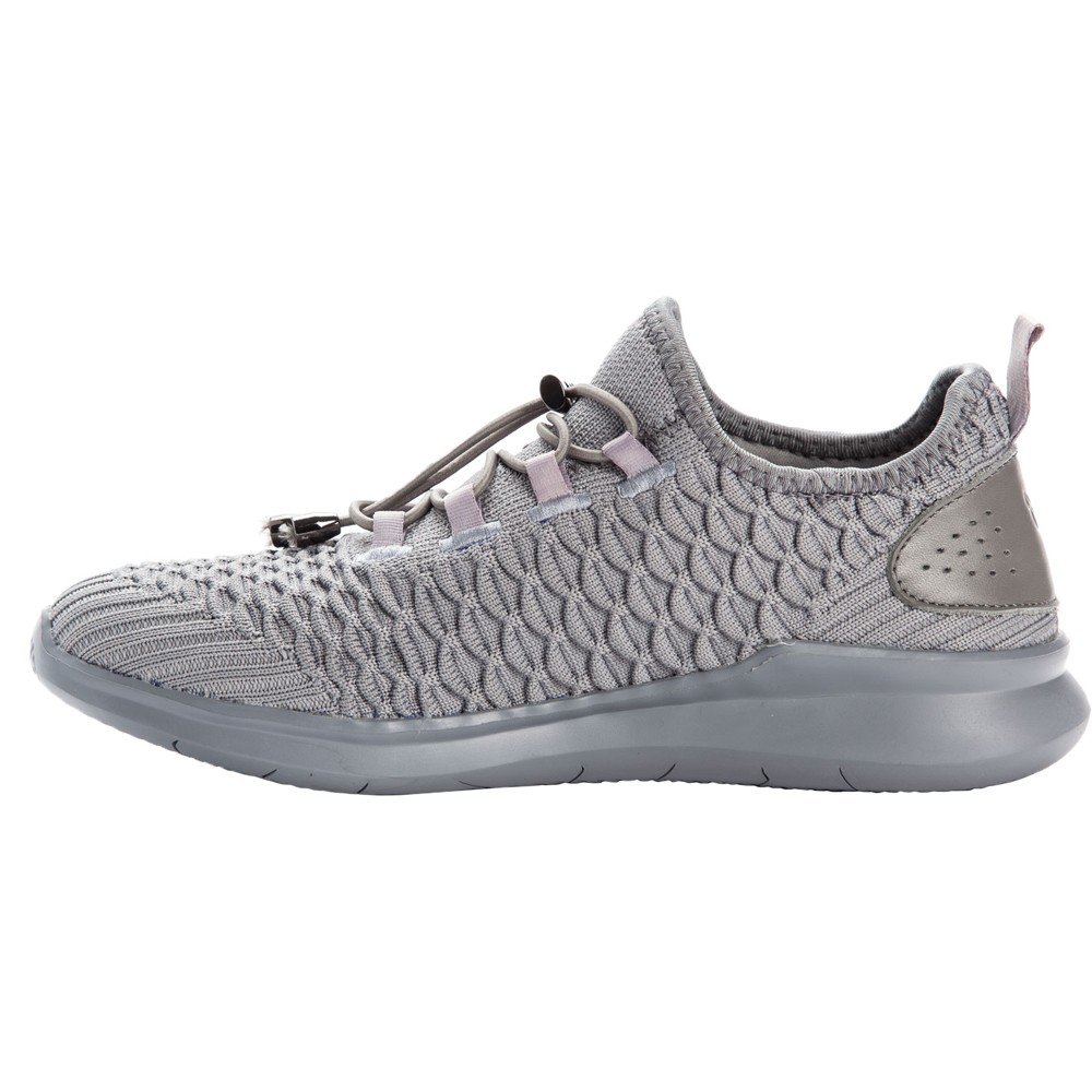 Propet Travelbound Lace Up Womens Grey Sneakers Casual Shoes WAA132MLGR