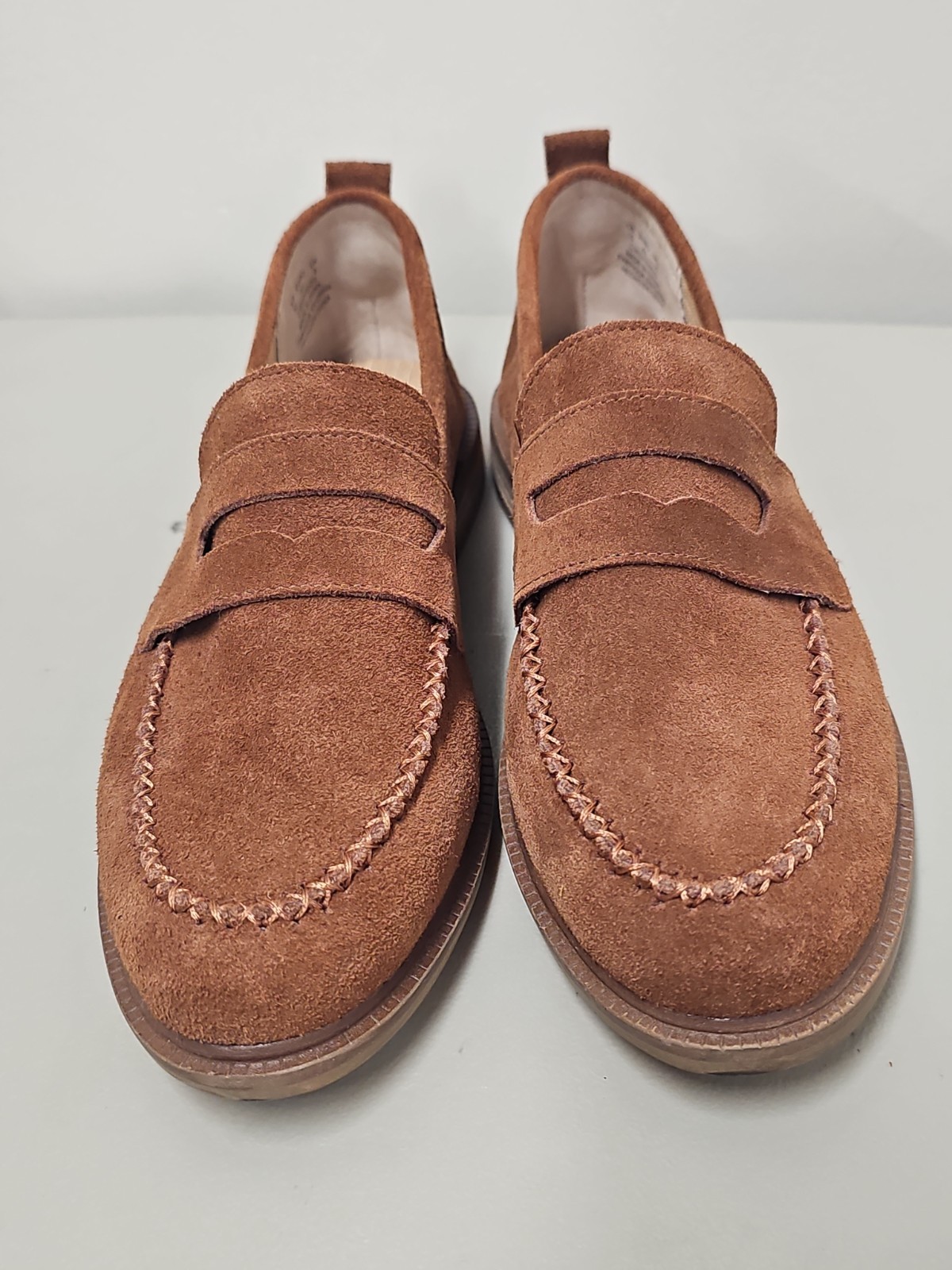 Kelsi Dagger Lens BROWN Suede Loafers size 10
