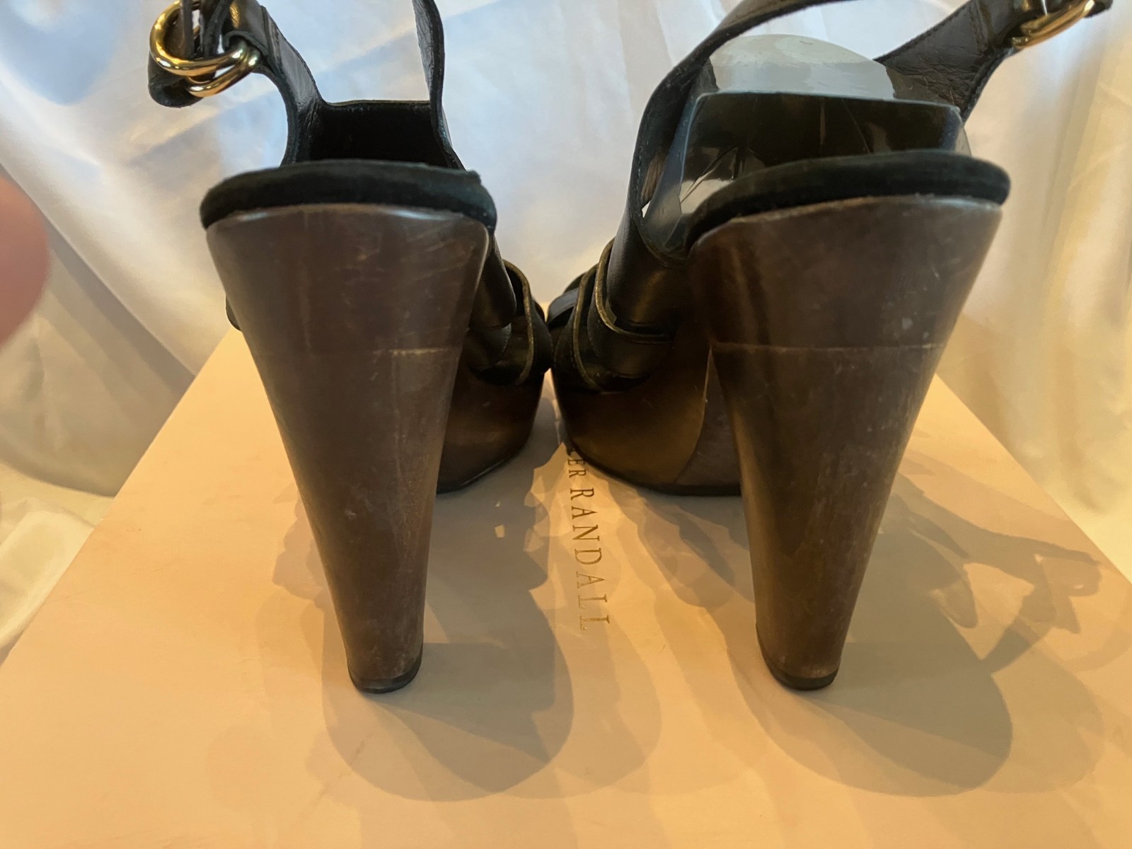 LOEFFLER RANDALL High Heel Shoes Size 7 B Black (Also Available in Natural) Box
