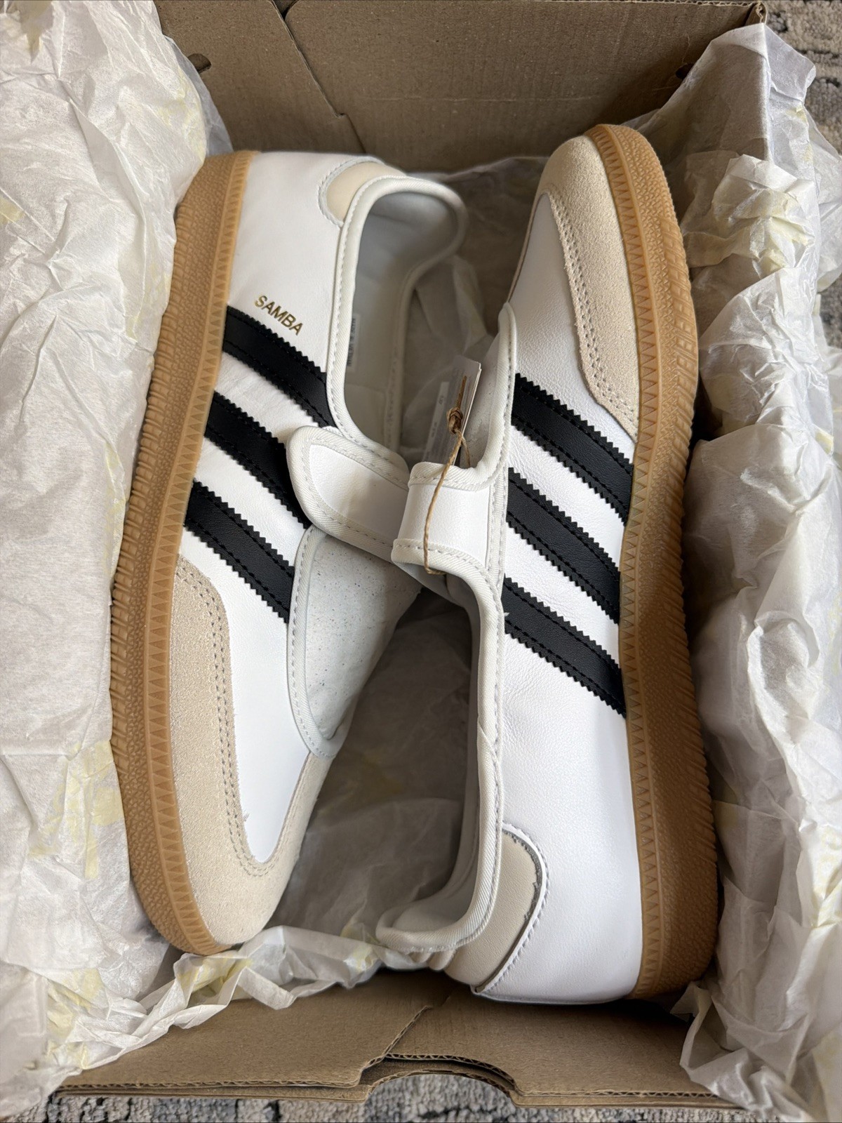 adidas Originals SAMBA JANE JR1402 Cloud White/Alumina Women’s Sneaker size 10