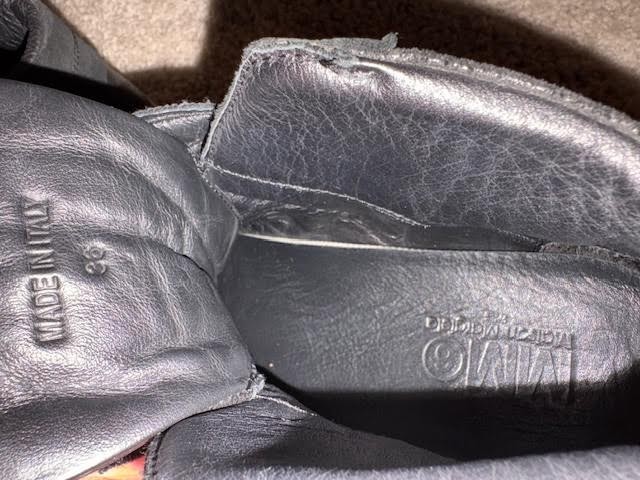 Maison Margiela Black Sparkle Glitter Sneakers Size 36 USA 5.5-6