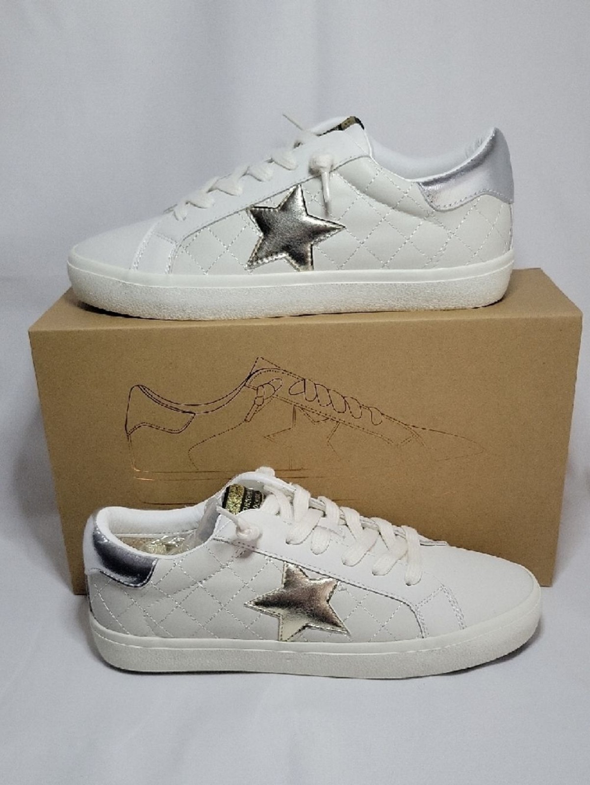 Vintage Havana Flair Quilted Sneakers Sz 8.5