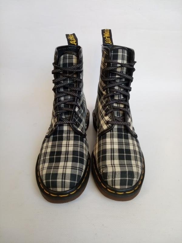 women dr martens boots grey textile 39.5