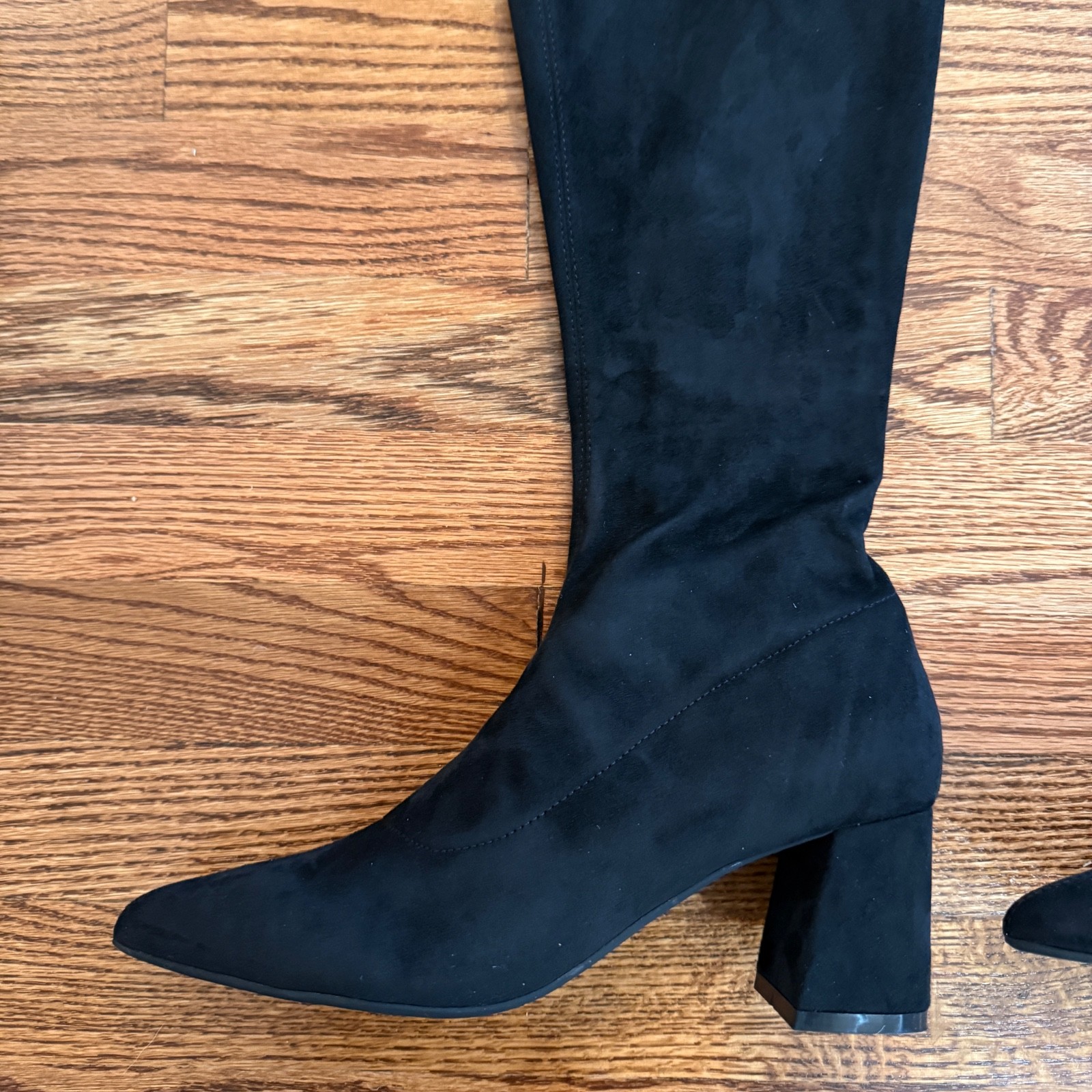 Brand New Cosy Island Tall Textured Black Boots 7.5