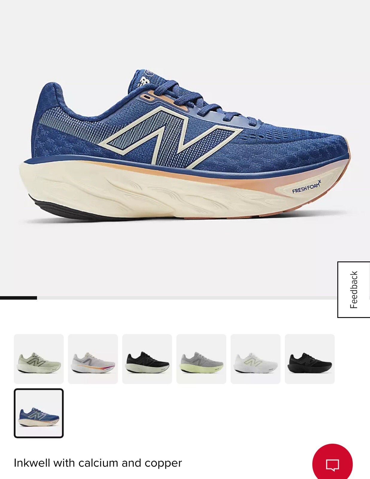 New Balance 1080 V14 Women’s Size 10 B ‘Inkwell/calcium’ W1080N14 Running Shoes