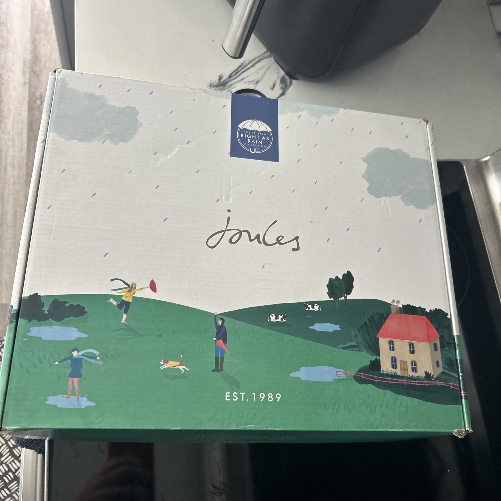 Joules Molly Welly Rain Boots Unionjack Size 8 Us UK 6 EU 39 Brand New!!