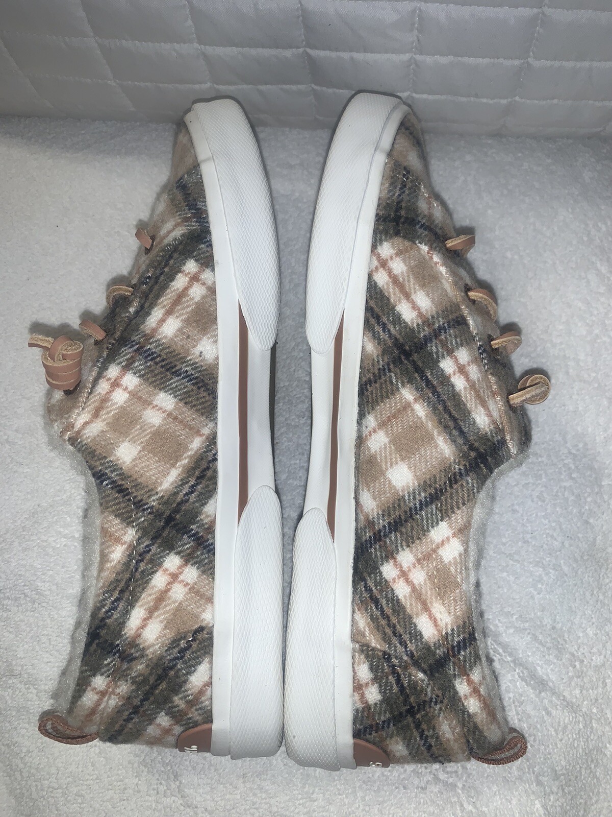 Sperry Women’s Pier Wave LTT Teddy Wool Ivory Multi NWT Sz-8.5 NWOB