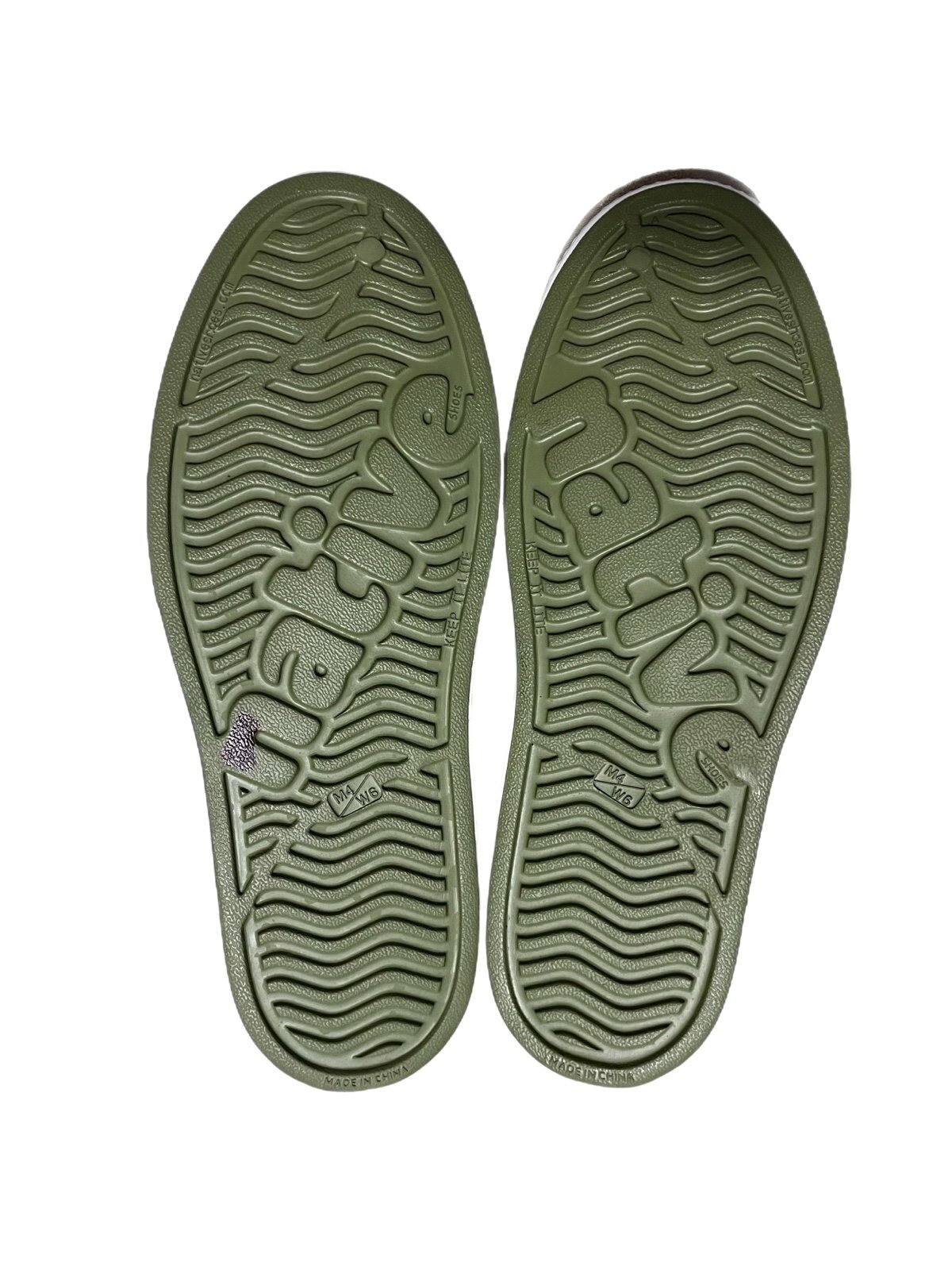 Native Jefferson Bloom Olive Green Casual Shoes Lightweight Comfy M4 /W5 NWT