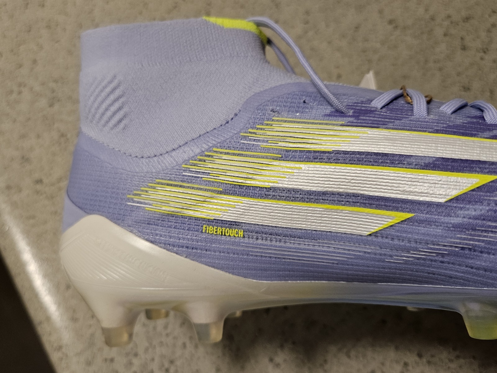 $260 Adidas F50 Sparkfusion Elite Mid FG Soccer Cleats Violet Women’s 8 / Mens 7