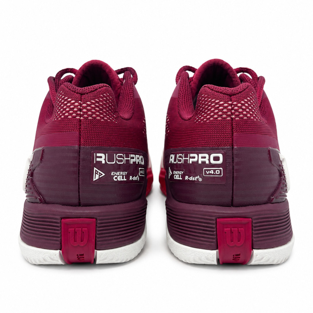 WILSON RUSH PRO 4.0 W WRS330680 SNEAKERS BEET RED TENNIS SHOES WOMEN NEW