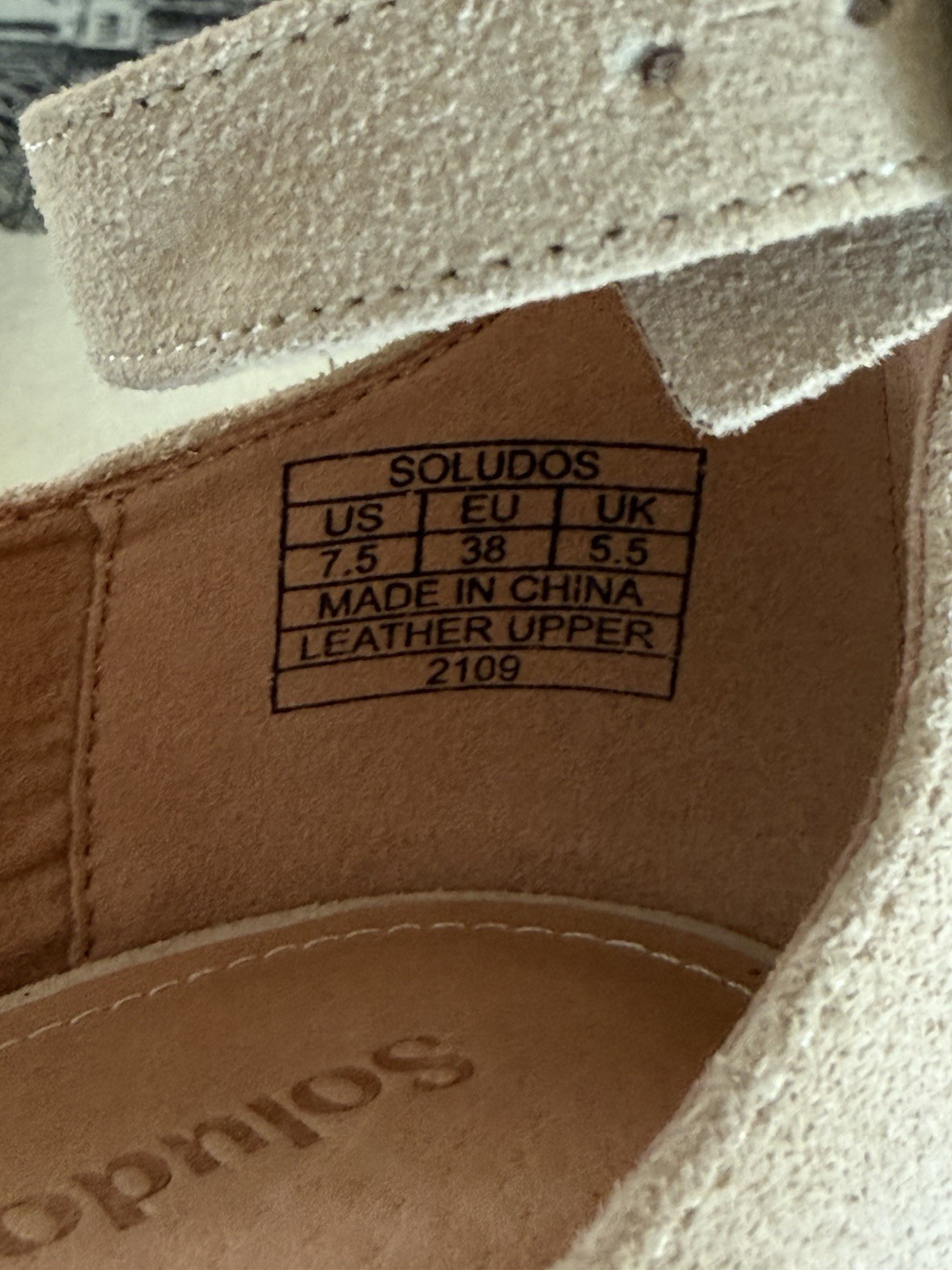 Soludos Beige Gemma Ankle Strap Heels Sz 7.5 Women’s Shoes Suede
