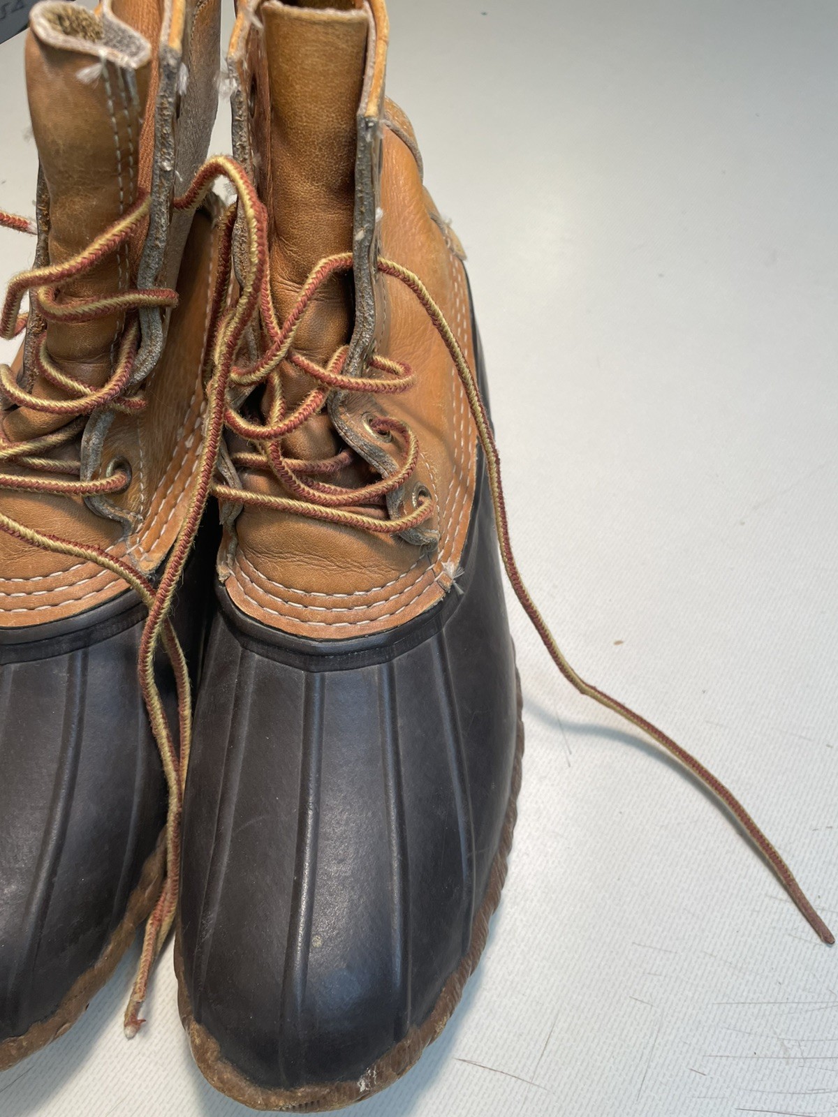 LL Bean Brown Leather Duck Boots Size 9 Women’s Maine Hunting Shoe Outdoors