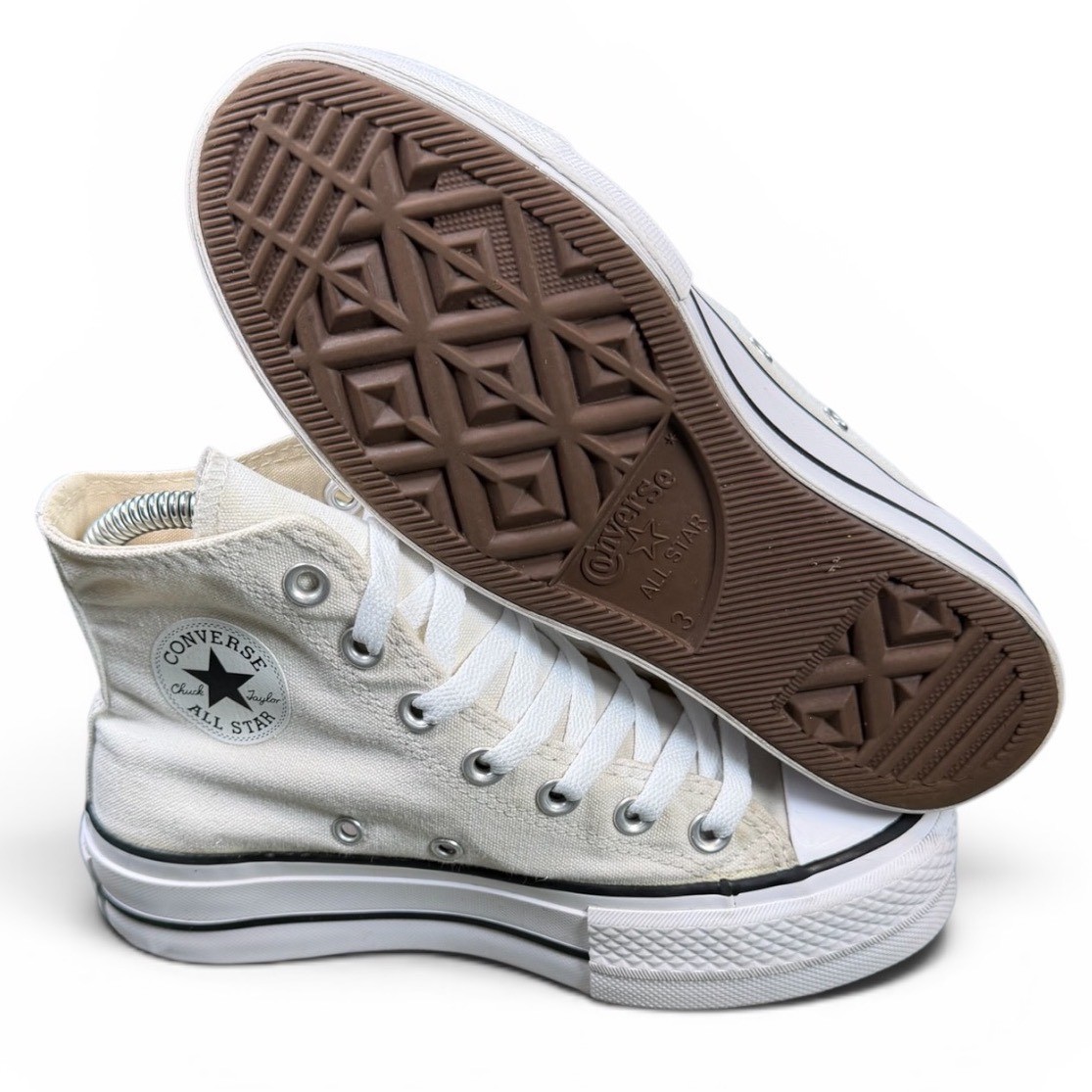Converse Chuck Taylor All Star Platform High Top Women Size 5 Cream 560846C