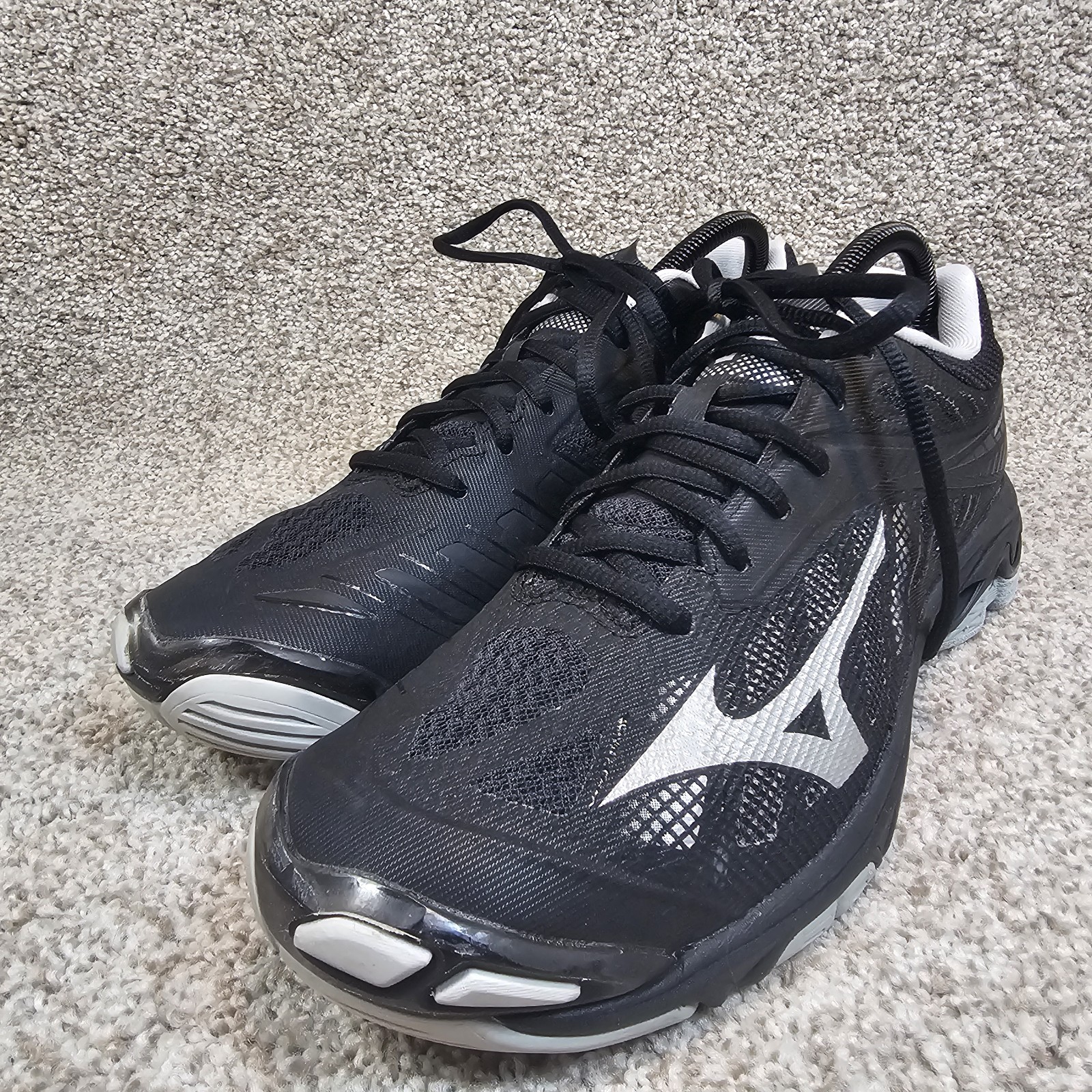 Mizuno Shoes Womens Size 10 Sneaker Wave Lightning Z4 Volleyball Black Athletic