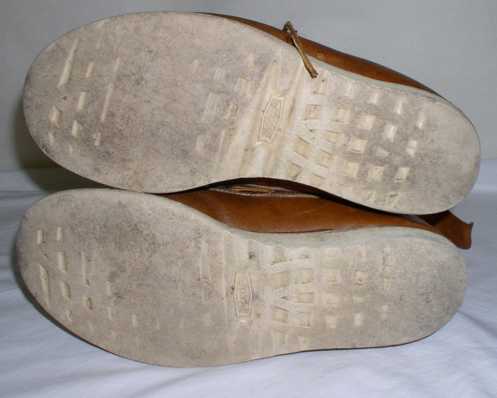 Dunhams Boots Womens 8 Leather Moc Toe Mid Calf Lace Up Workwear Fits like sz 9