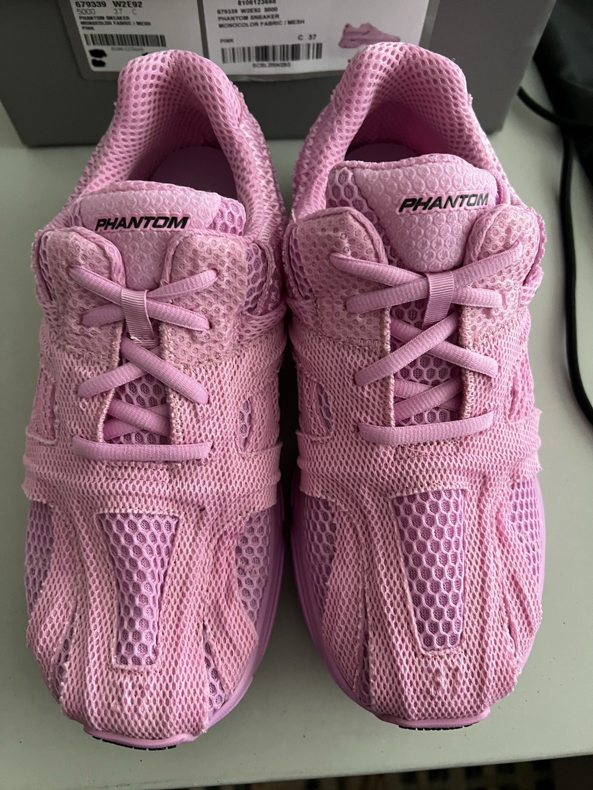 Balenciaga PHANTOM Sneakers MONOCOLOR FABRIC / MESH Pink EU37/US7