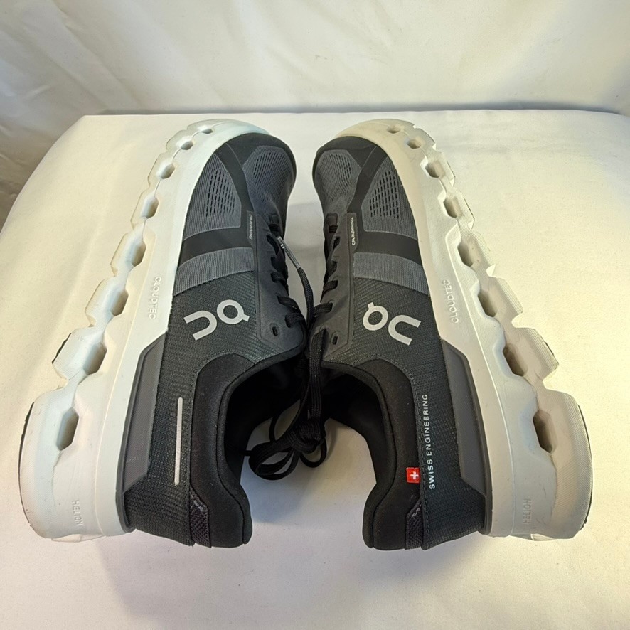 ON Women Cloudrunner 2 Size 10.5 Eclipse/Black CLEANED Running Shoes WITH BOX