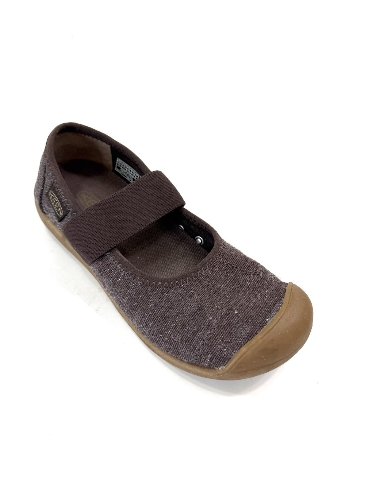 Keen Women’s Sienna Mary Jane Slip On Casual shoes Canvas Brown Size 35 EUC