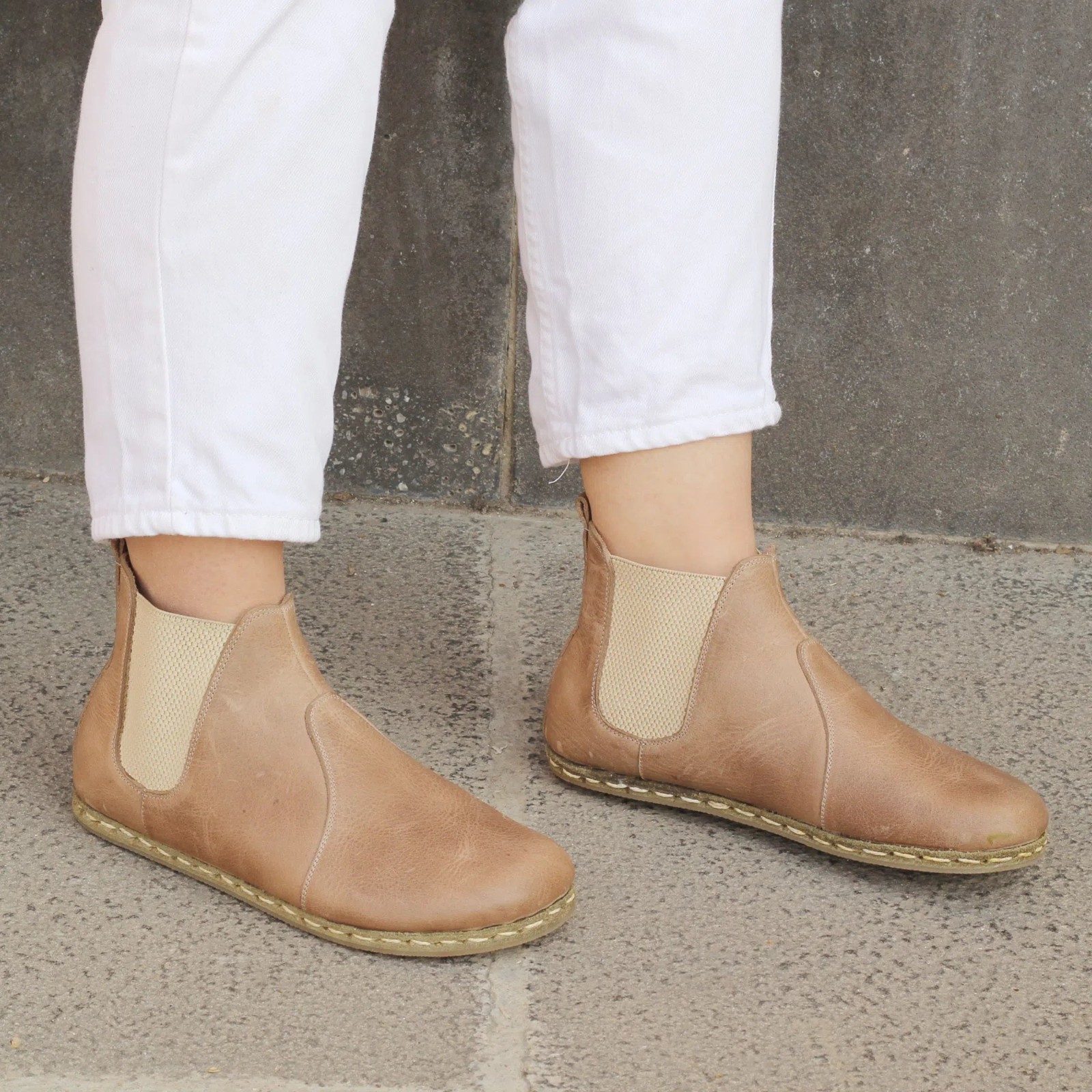Chelsea Barefoot Boots Black Handmade Women’s
