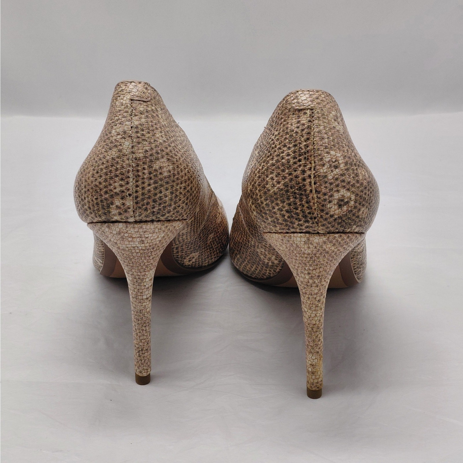 Michael Kors Womens Heels Size 6M Snakeskin Wedding Cocktail Party Evening Pumps