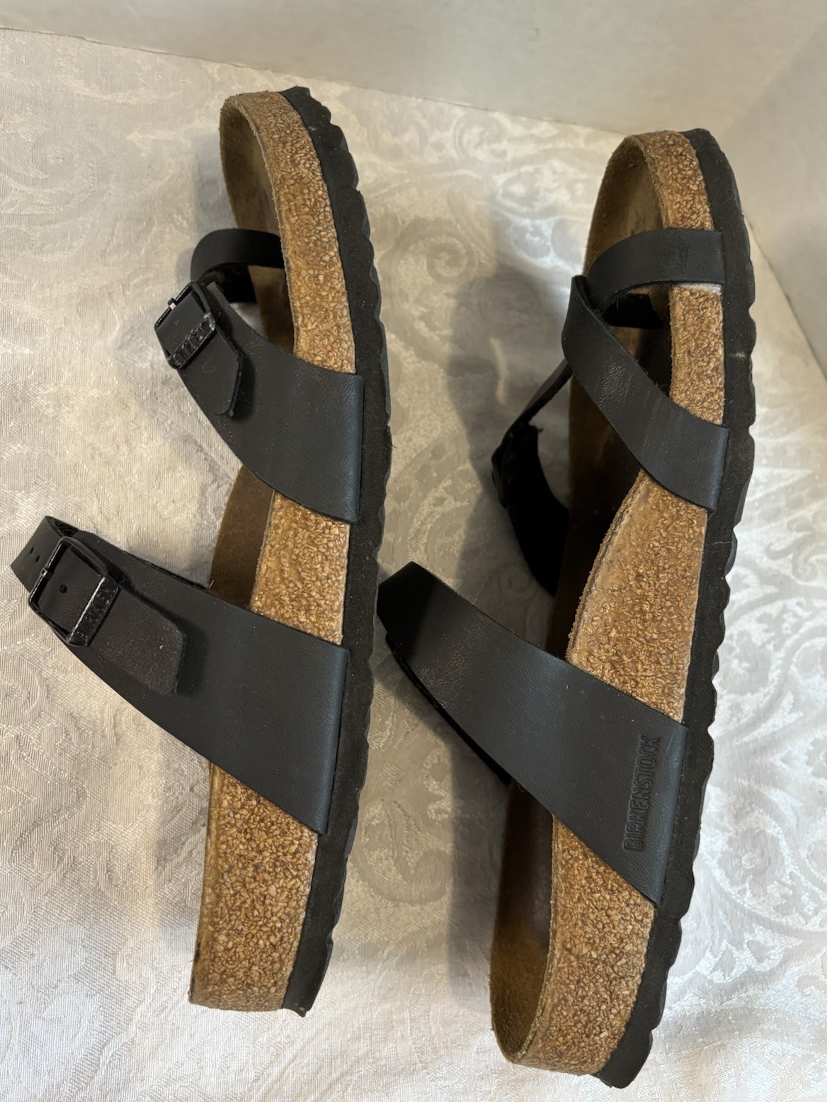 Birkenstock 40 Mayari Sandals Womens 9 Black Birko-Flor Germany Regular Width